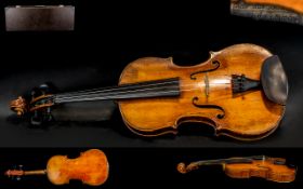 James Loudon Fine Antique Violin, made by this premier Liverpool maker, dated January, 1882; ink