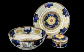 Three Pieces of Royal Worcester China to celebrate the Millennium 2000.