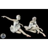 Two Ballerina Lladro Figures, 'Swan Ballet' No.