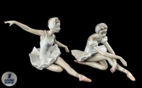 Two Ballerina Lladro Figures, 'Swan Ballet' No.