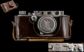 Leica (Ernest Leitz) Wetzlar D R P Camera, Model no. 130517 F=5cm Summitar Lenses 1 - 2 No.508785,