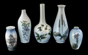 Collection of Three Royal Copenhagen Vases, No.