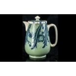 Large Macintyre Lidded Hot Water Jug ' Florian-Ware ' Full Stamps to Base. Approx 7.5 Inches High.