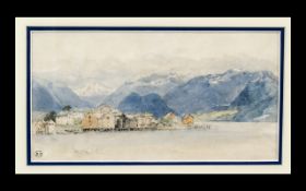 Myles Birket Foster (British 1825 - 1899) 'A View Near Trieste', watercolour over pencil,