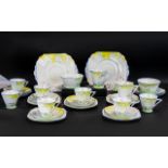 Art Deco Porcelain Tea Set, a fine quali