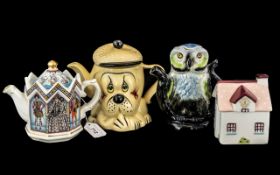 Collection of Three Novelty Tea Pots, co