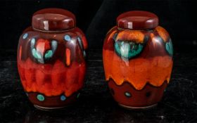 Poole Pottery Pair of Small ' Delphis '