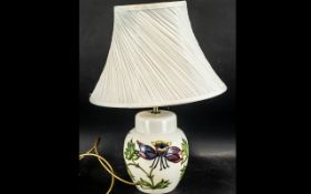 Moorcroft Columbine Table Lamp with shad