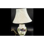 Moorcroft Columbine Table Lamp with shad