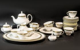 Royal Doulton 'Clarendon' Design Dinner/Tea Service, comprising 8 x 10.