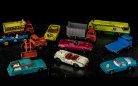 Collection of Loose Matchbox Cars From the 1960's. All In Very Used Condition - A/F.