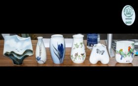 Collection of Three Bing & Grondahl of Denmark Vases, comprising No.