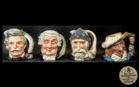 Royal Doulton Small Collection of ( 4 ) Large Hand Painted Character Jugs.