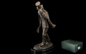 Paul Horton (contemporary), 'Man Of Mystery', bronze sculpture, Limited Edition Of 50 Numbered 42.