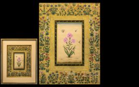 Indian School Watercolour - Botanical Interest. Impressive and finely detailed.