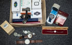 A Collection of Nine Modern Smart Watches various makes.