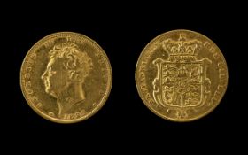 1825 George IV (1820-1830) Full Sovereign, 22ct Gold.