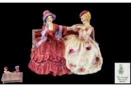 Royal Doulton Figure Group 'The Gossips' HN 1429. Measures approx 6'' tall x 7'' wide. Marked to