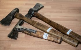 Collection of Antique Axes. ( 3 ) Axe's In Total, All With Great Patina.