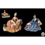 Royal Doulton Hand Painted Pair of Porcelain Figures. Comprises 1/ Elyse - HN2429, Designer M.