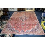 Multi Ground Genuine Persian Mashad Carpet, measures 310 x 220 cms. As new.