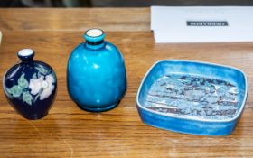 Two Royal Copenhagen Porcelain Items, comprising a square dish No.