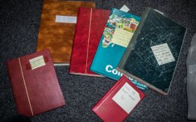 Selection of Six Varied Stamp Albums with Varied Contents.