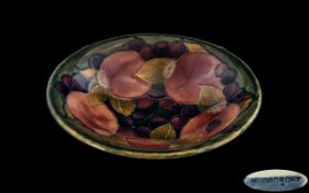 Moorcroft ' Pomegranates ' Deep Bowl, Full Moorcroft Marks to Base. Approx 6.5 Inches Diameter.