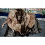 Collection of Fur Stoles & Scarves, comprising a brown long haired mink stole, a golden mink stole,