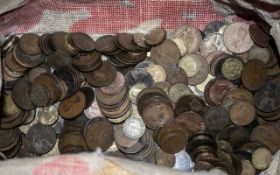 Large Bag of Coins. Large Bag Dating Back to the 19th Century, Need a Good Sort.