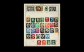 Stamps Interest Germany + some states on album leaves, Germany from 1872 mint/used to some third