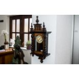 Viennese Junghans Chiming Wall Clock with pendulum. As new condition.