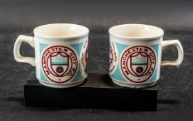 Two Manchester City Mugs, League Cup Winners 1975-76.