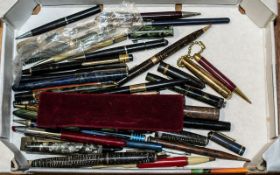 Collection of Fountain Pens & Pencils. All Makes and Designs. Good Mixed Lot.