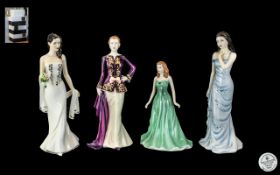 Collection of Royal Doulton Figurines, comprising three from the Pretty Ladies series,