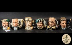 Royal Doulton Collection of Hand Painted - Small Ceramic Character Jugs.