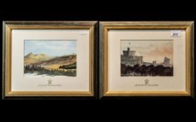 Two Framed Prints by HRH The Prince of Wales, dated 1991.