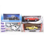 Four 1:18 scale models; including Hotwheels Ferrari 365 GTB/4 Daytona etc