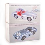 Two Pauls Model Art 1:24 scale models; Mercedes-Benz 300SLRs