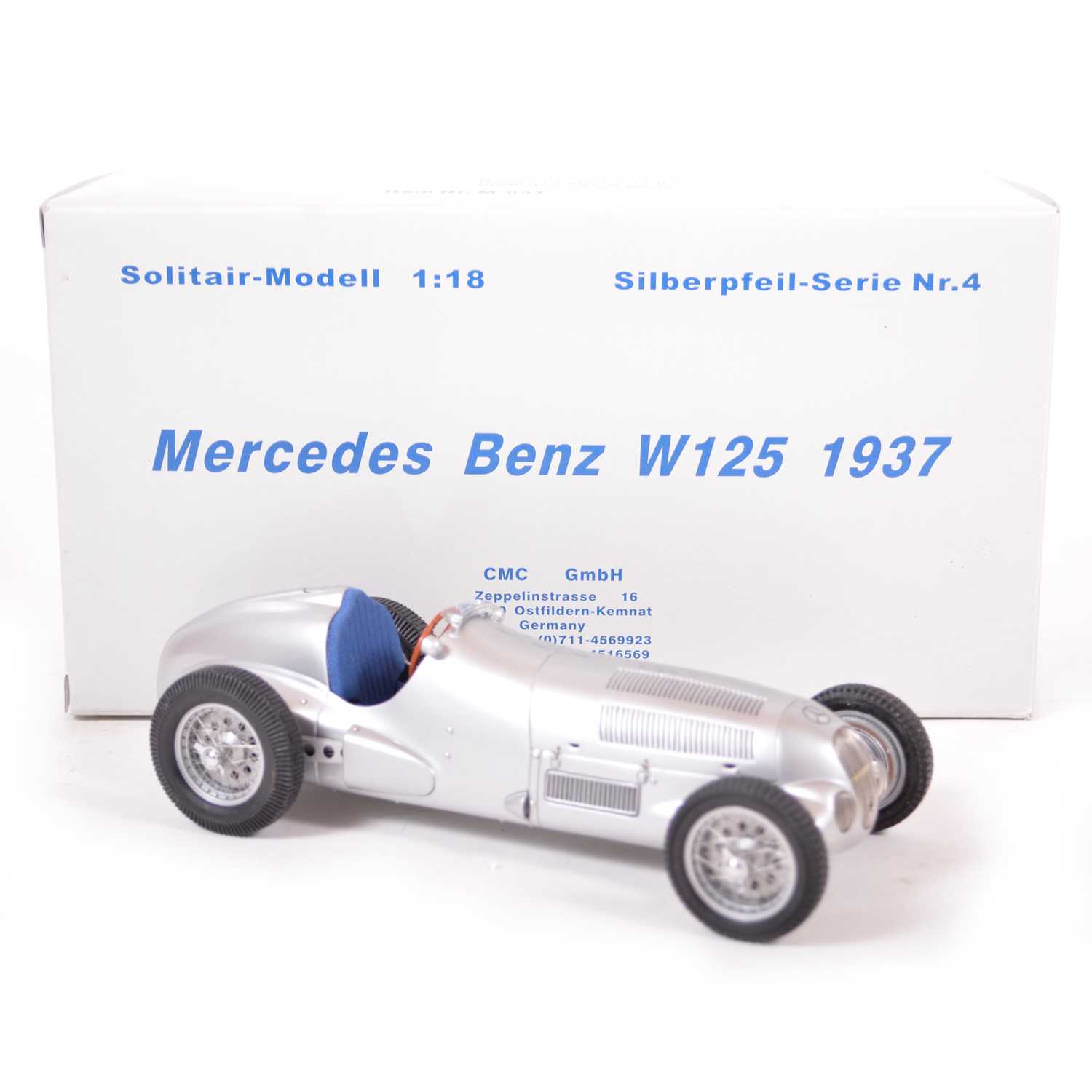 CMC Classic Exclusive Models 1:18 scale model; Mercedes-Benz W125 (1937)