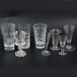 Victorian ale glasses, beakers etc