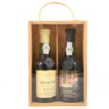 Delaforce Special White Port, two half bottles