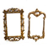 Two similar gilt framed mirrors