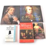 Mozart - A box of bound sheet music and books, some 18th century items