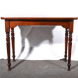 A Victorian mahogany side table.