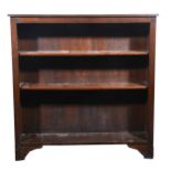 Oak open bookcase