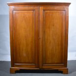 Edwardian mahogany press cupboard