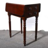 A Victorian mahogany Pembroke table.