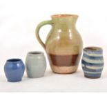 Sidney Tustin for Winchcombe Pottery stoneware jug and other ware