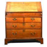 George III oak bureau